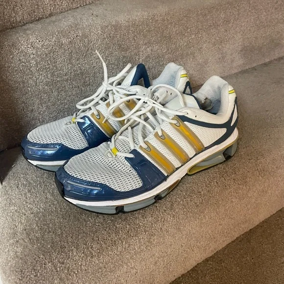 Vintage Adidas A3 size 14. White blue gold white. Non smoking home. 25 year  old